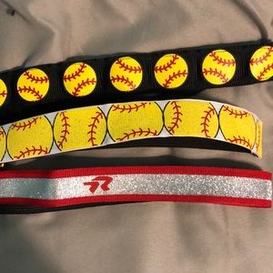 Softball elastic headbands